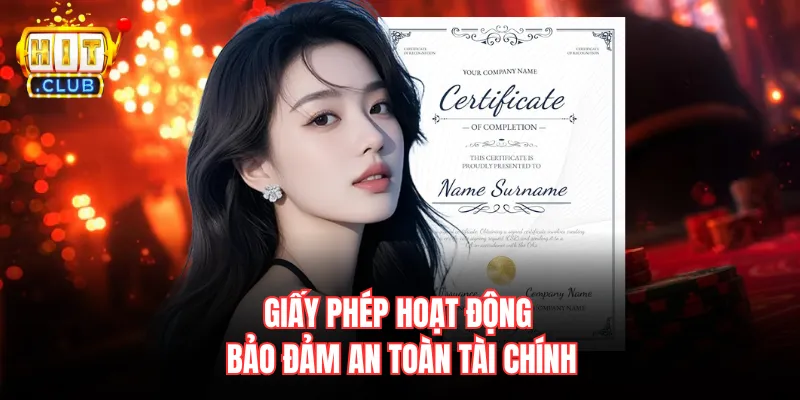 Giấy phép hoạt động bảo đảm an toàn tài chính